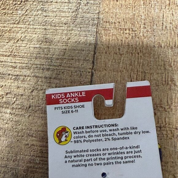 Buc-ee's Kids Socks Blue Dinosaur Socks - Picture 5 of 6